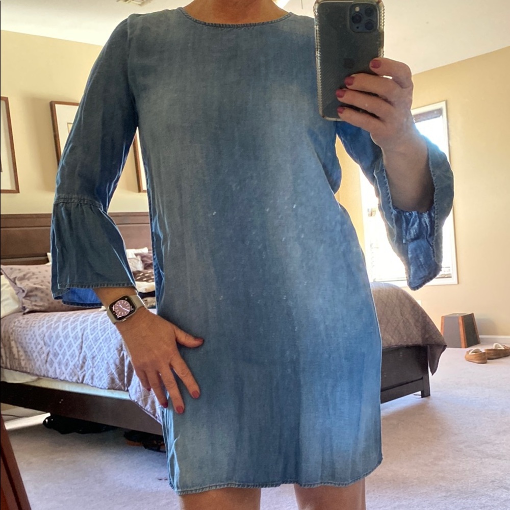 Cloth & Stone Blue Denim Dress